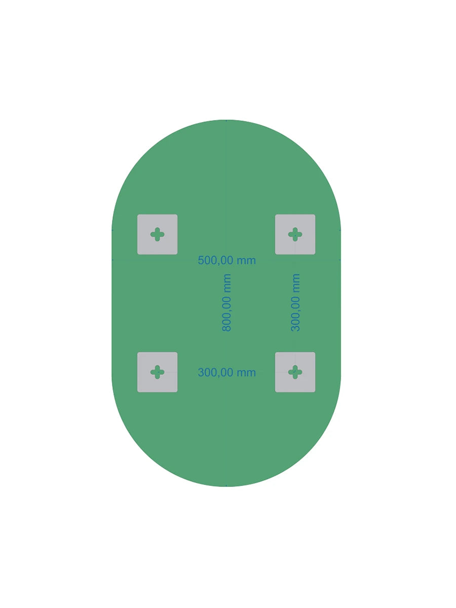 Affirmations Chill Pill Plain Mirror 500 x 800mm