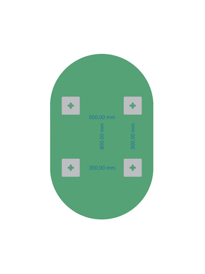 Affirmations Chill Pill Plain Mirror 500 x 800mm