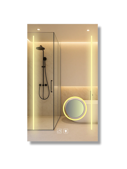 Affirmations Dual Glow Colour Changing LED Mirror With Magnifier 600 x 1000mm