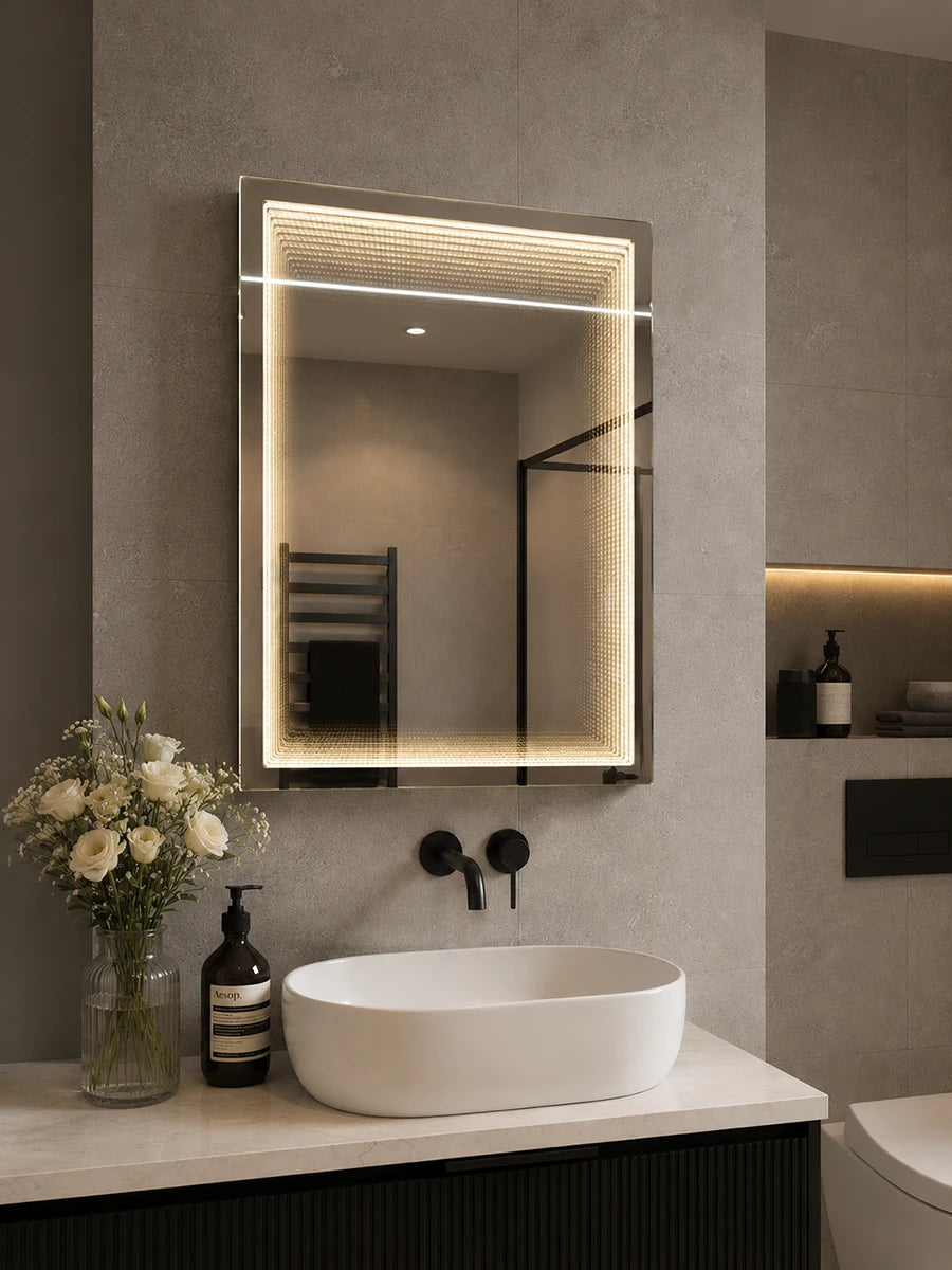 Affirmations Infinity Glow LED Mirror 600 x 800mm