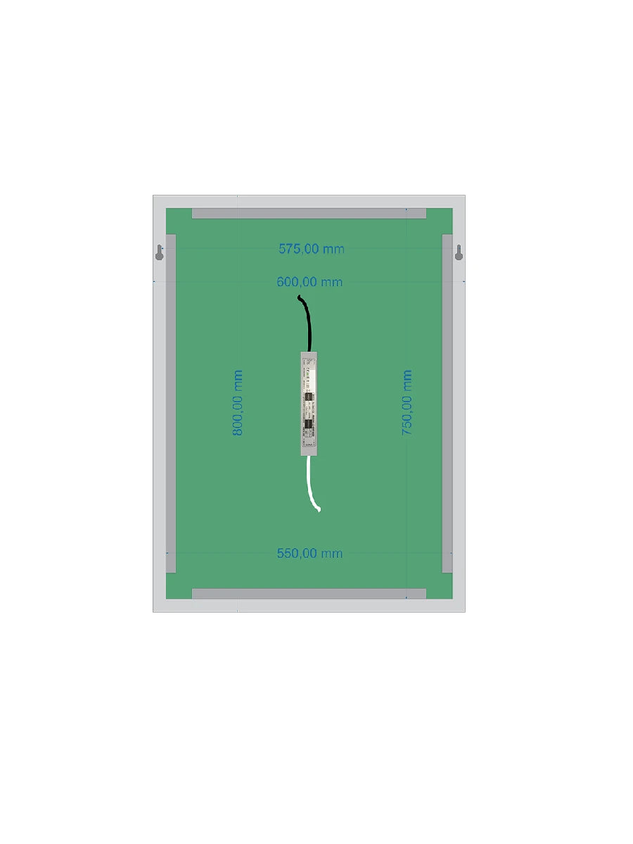 Affirmations Infinity Glow LED Mirror 600 x 800mm