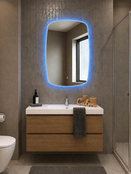 Affirmations Luna Glow Dimmable Motion Sensor LED Mirror 800 x 1000 x 30mm
