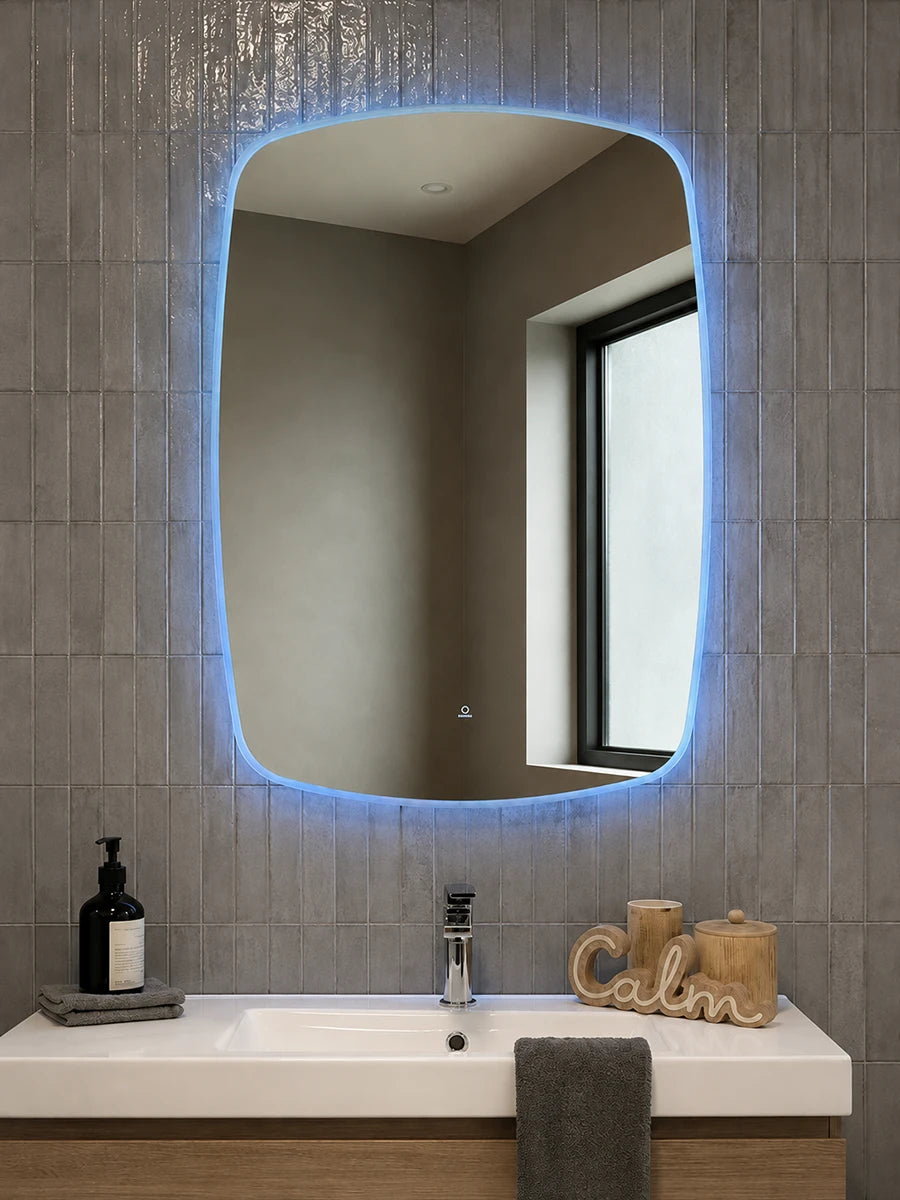 Affirmations Luna Glow Dimmable Motion Sensor LED Mirror 800 x 1000 x 30mm