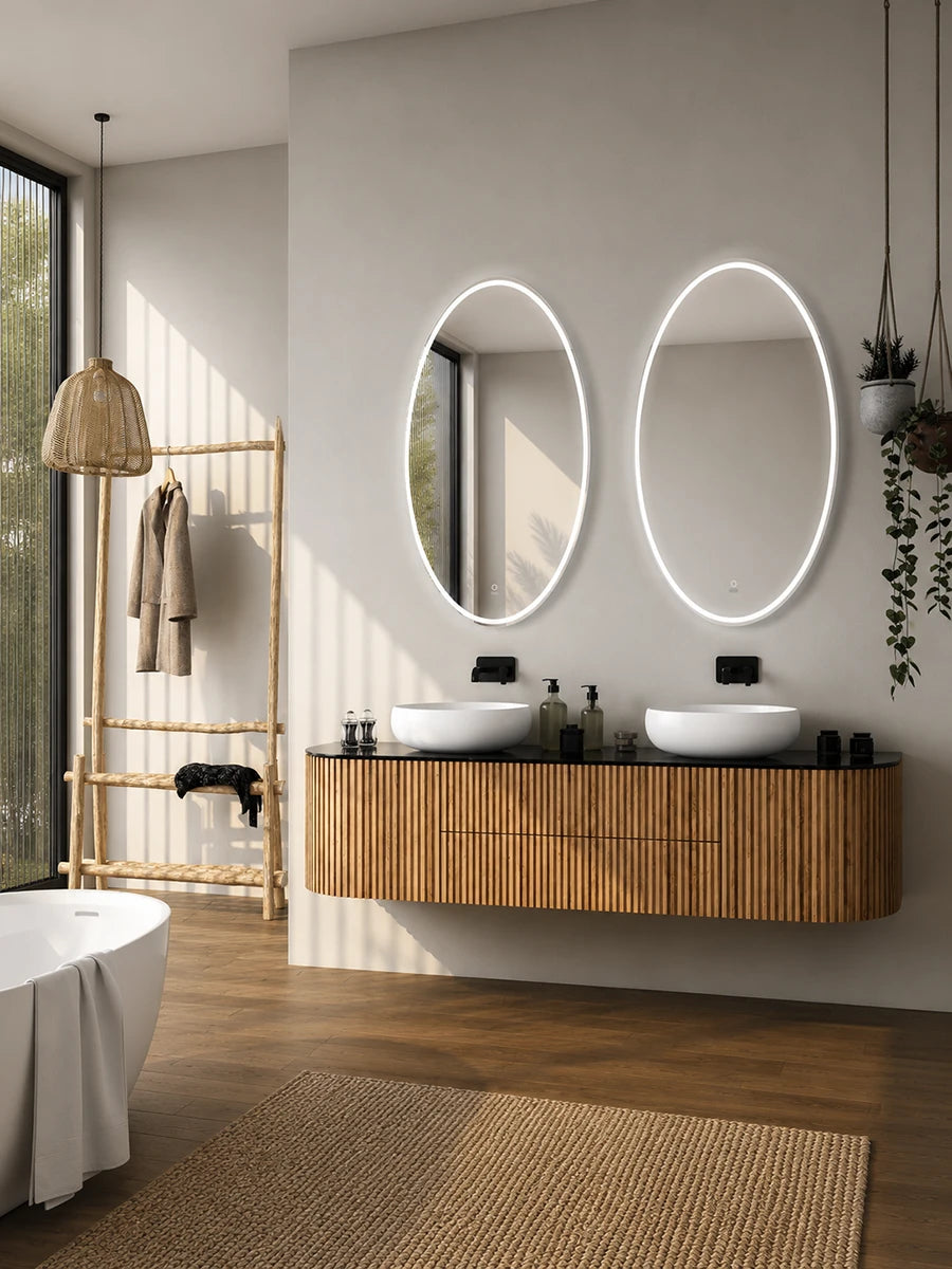 Affirmations Oval Delight LED Mirror 900 x 600 x 30mm
