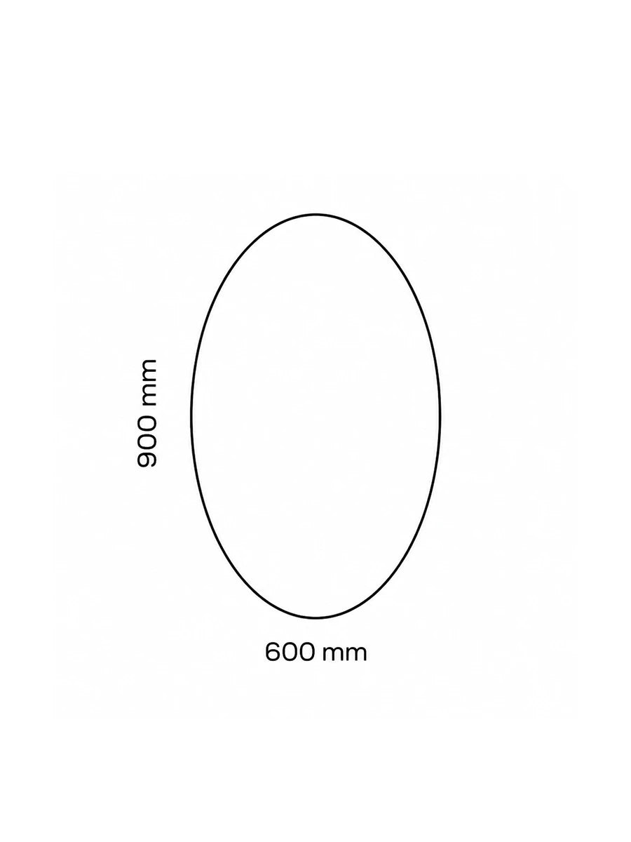 Affirmations Oval Delight LED Mirror 900 x 600 x 30mm