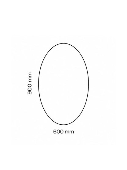 Affirmations Oval Delight LED Mirror 900 x 600 x 30mm