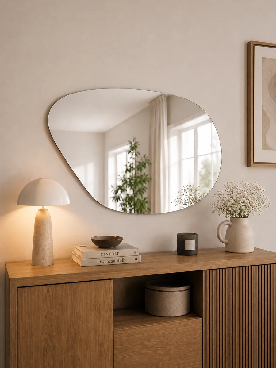 Affirmations Pebble Plain Mirror 800 x 500mm