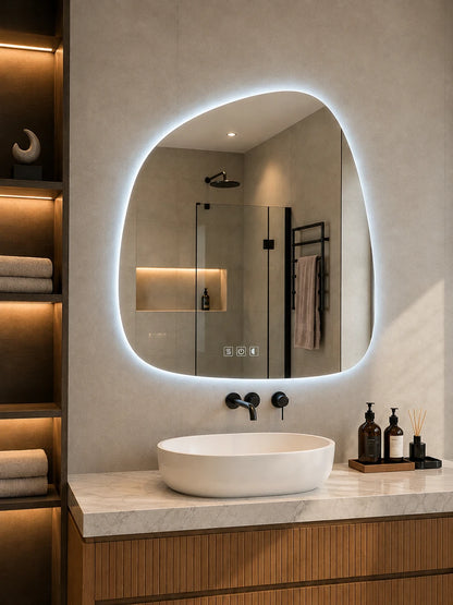 Affirmations Serenity Colour LED Mirror 900 x 1000mm