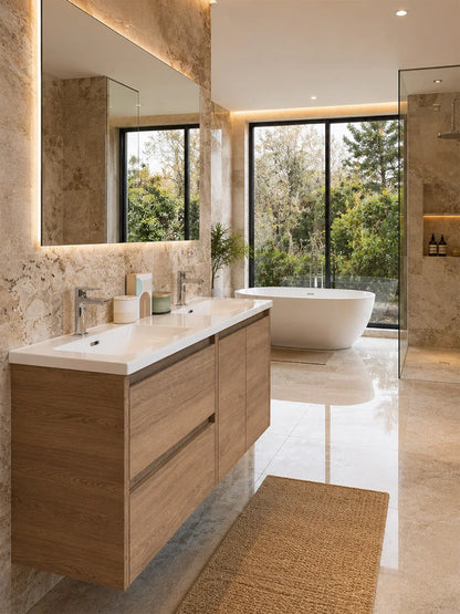 Sansa Piazza Double Vanity Including Basin 1200mm