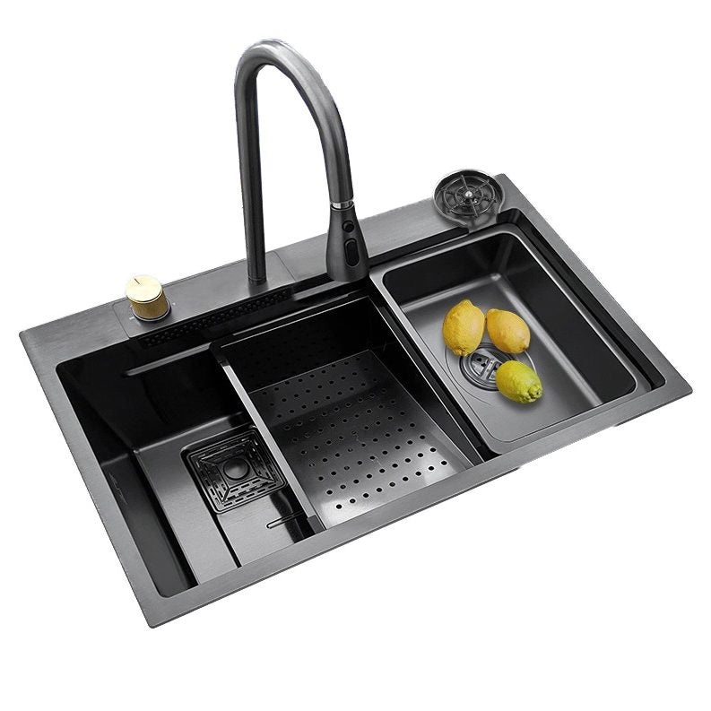 Flavio Liscio D-in 750x465 S/s Sink Gunmetal