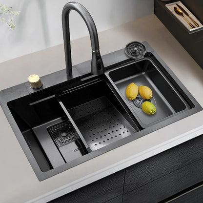 Flavio Liscio D-in 750x465 S/s Sink Gunmetal