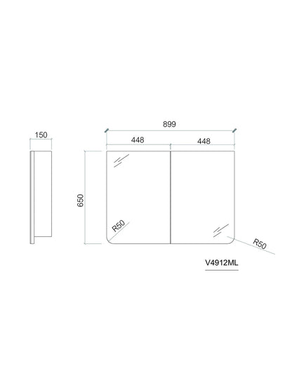 Cotto Quartzo Tan Slatted Wall Hung Vanity With White Top 1000 x 550 x 540mm