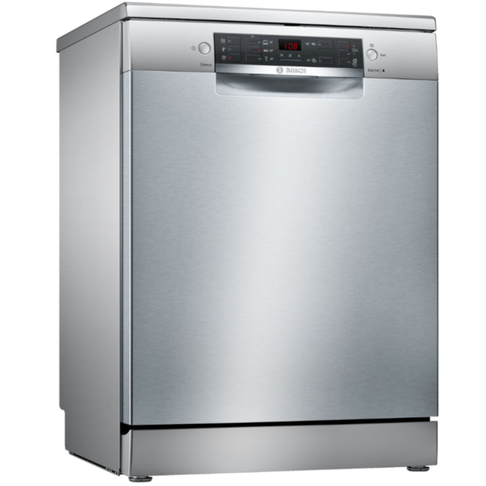 Bosch Series 4 Freestanding Dishwasher 60cm Silver-Inox - SMS45NI00Z