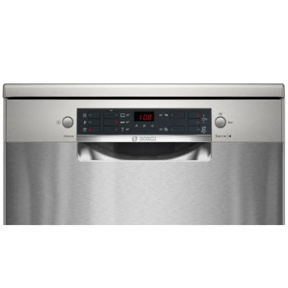 Bosch Series 4 Freestanding Dishwasher 60cm Silver-Inox - SMS45NI00Z