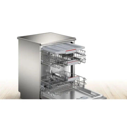 Bosch Series 4 Freestanding Dishwasher 60cm Silver-Inox - SMS45NI00Z