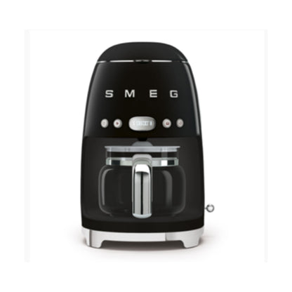 Smeg 245mm Black Retro Drip Filter Coffee Machine - DCF02BLSA