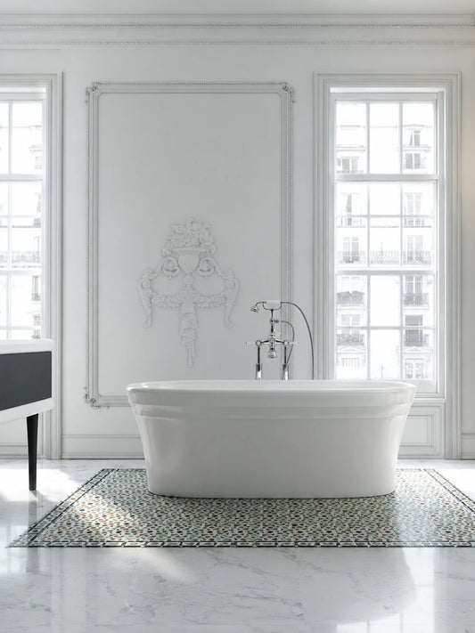 Victoria & Albert Warndon Gloss White Freestanding Bath 1702 x 801 x 598mm