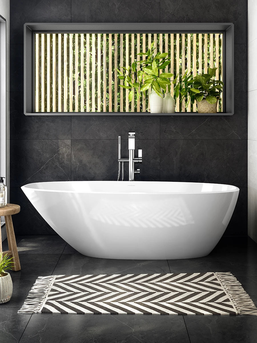 Victoria & Albert Angelica Gloss White Freestanding Bath 1682 x 762 x 553mm