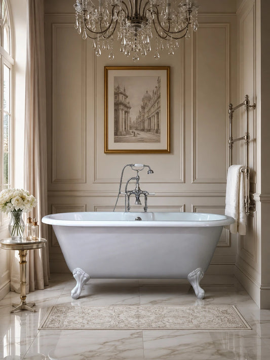 Victoria & Albert Winsford Gloss White Freestanding Bath 1744 x 798 x 635mm