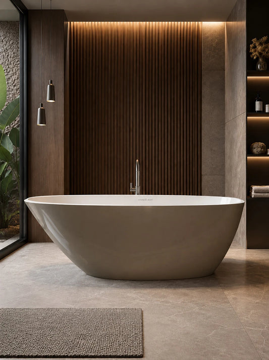 Victoria & Albert Angelica Rose Gold Freestanding Bath 1682 x 762 x 553mm