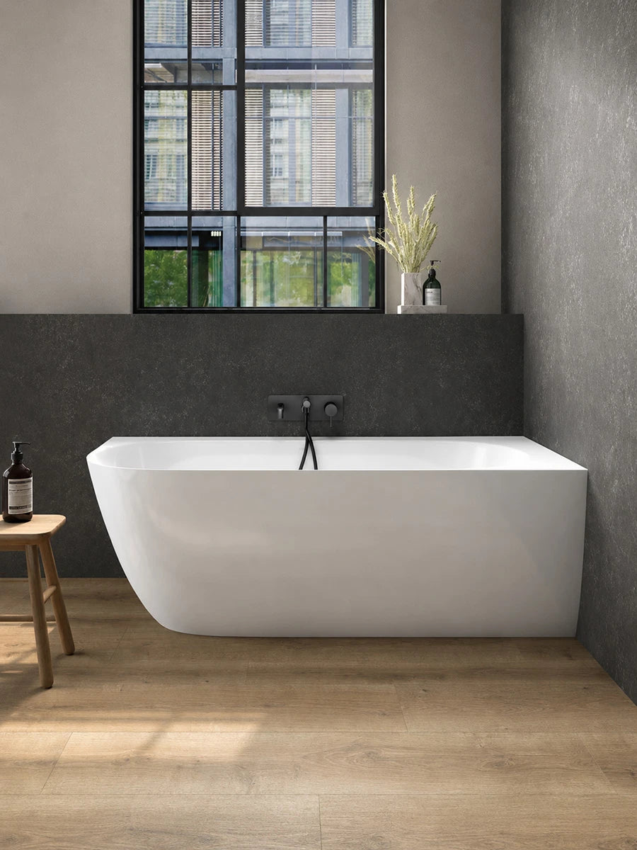 Victoria & Albert Lussari Gloss White Right Hand Corner Bath 1700 x 700 x 580mm