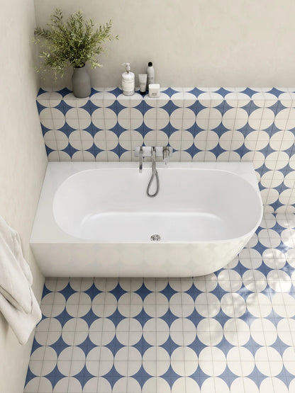 Victoria & Albert Lussari Gloss White Left Hand Corner Bath 1700 x 700 x 580mm