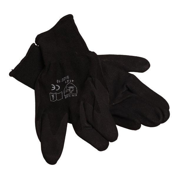 MAC AFRIC Black Nitrile Sandy Finish Work Gloves (Size 10)