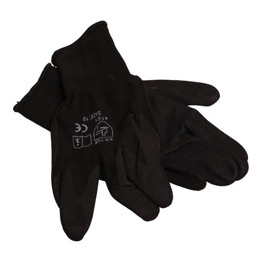 MAC AFRIC Black Nitrile Sandy Finish Work Gloves (Size 10)