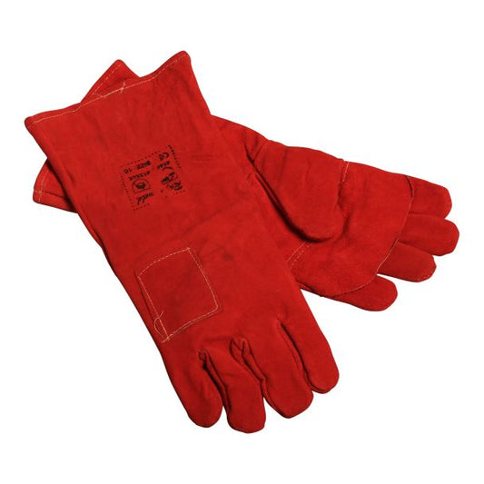 MAC AFRIC Red Heat Resistant Gloves - Elbow Length (Size 10)
