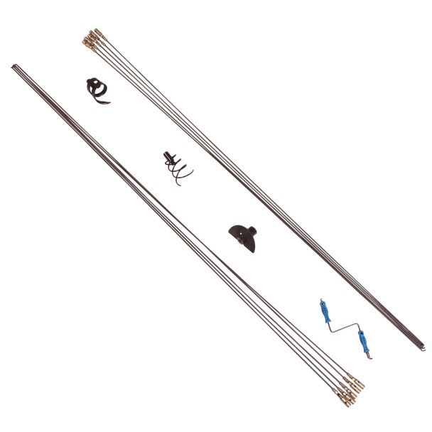 MAC AFRIC DRAINMAN SA Plumbers Spring Steel Drain Rod Set (6 MM) with Drop Scraper