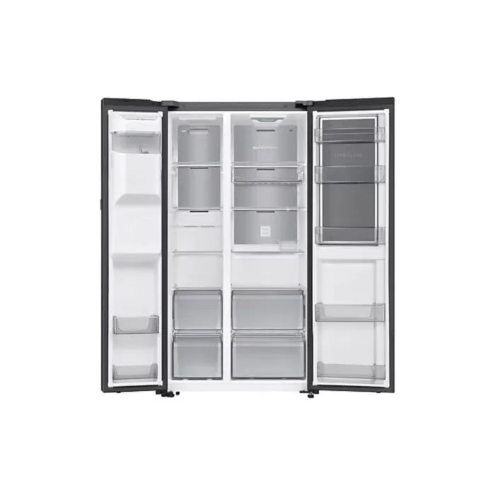 Samsung 609l Black Side By Side Food Showcase Bespoke AI With SmartThings - RS80F64G2FFA