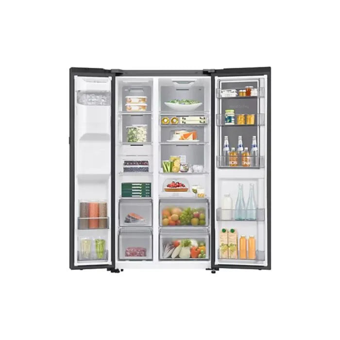 Samsung 609l Black Side By Side Food Showcase Bespoke AI With SmartThings - RS80F64G2FFA