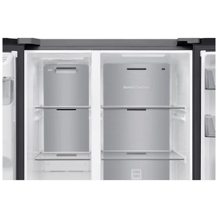 Samsung 617l Black Side By Side Bespoke AI With SmartThings - RS70F65K2FFA