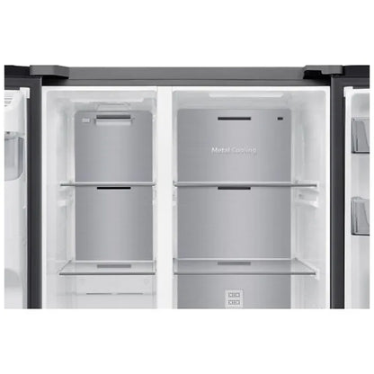Samsung 617l Silver Side By Side Bespoke AI With SmartThings - RS70F65K2