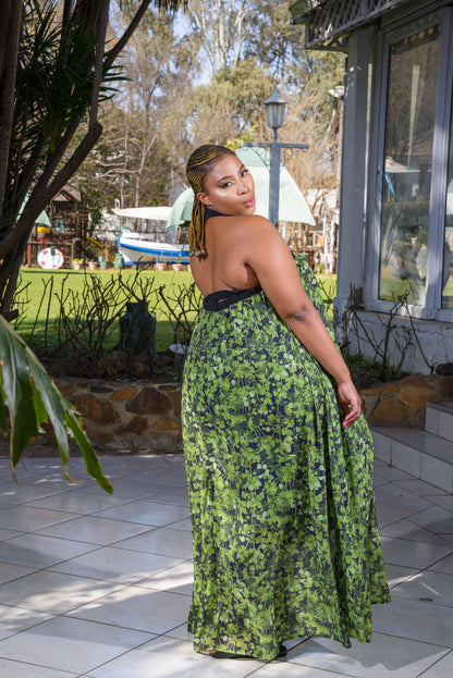 Maxi Dress, Halter Neckline