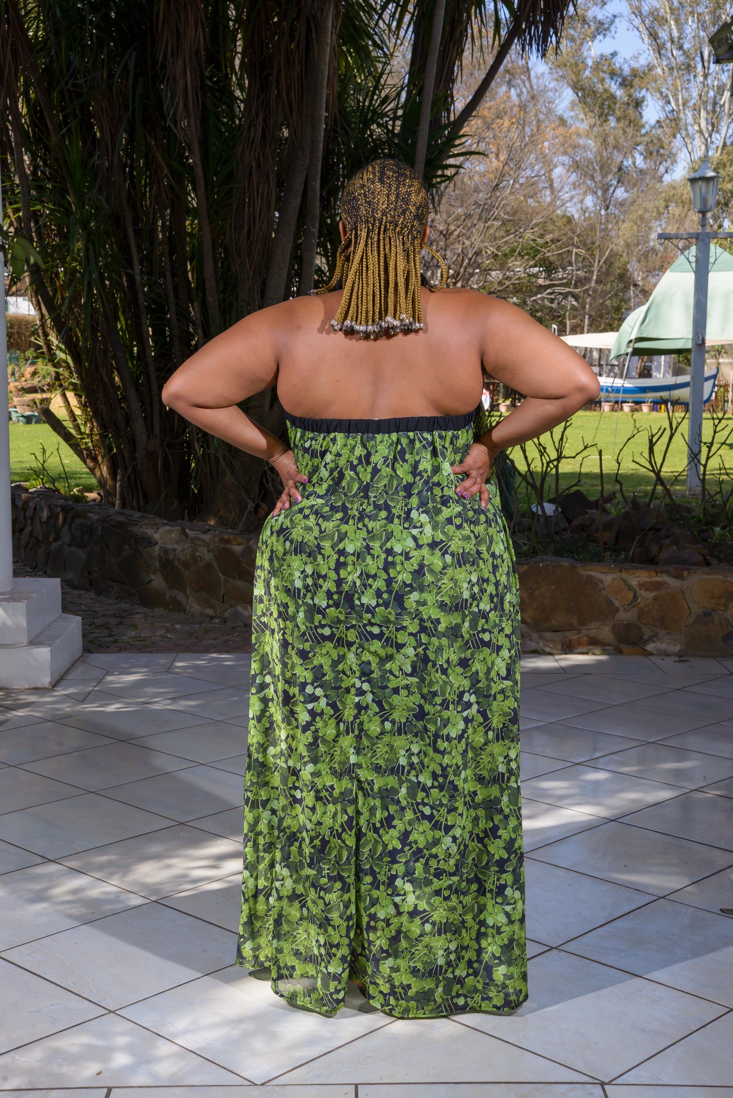 Maxi Dress, Halter Neckline