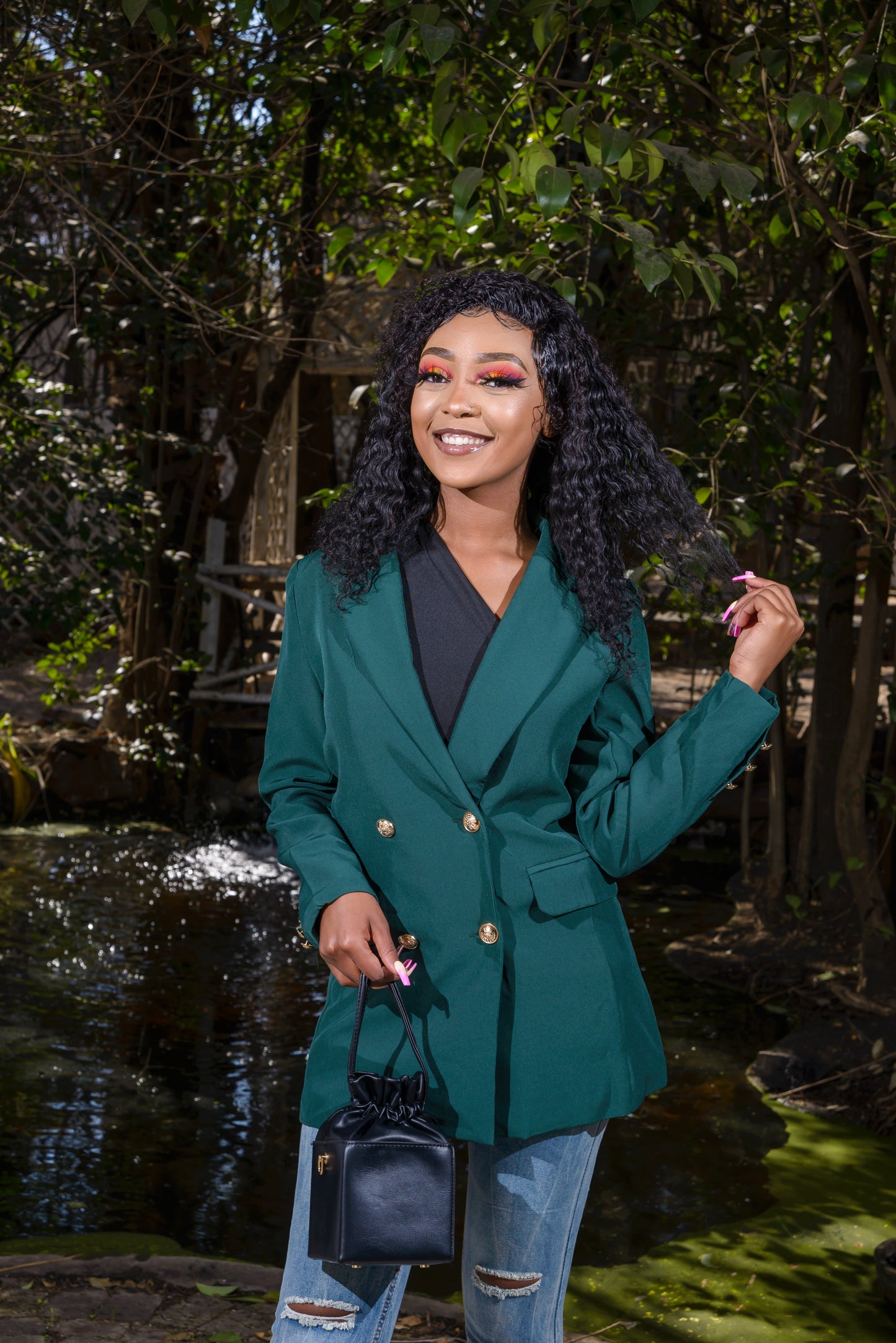 Ladies Double Breasted Blazer