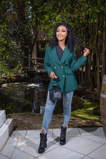 Ladies Double Breasted Blazer