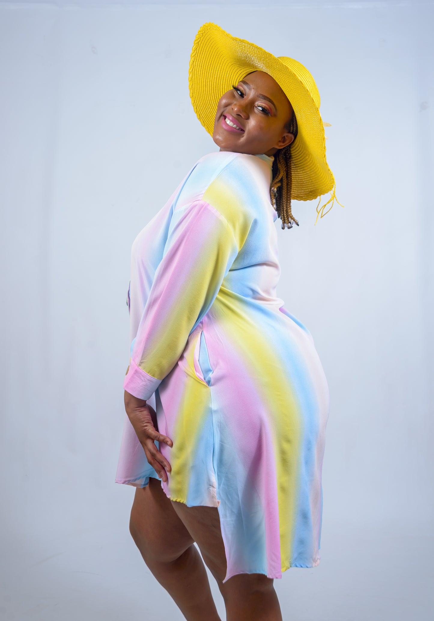 Kaftan Button-up Dress