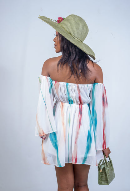 Ladies Off-shoulder Mini Dress