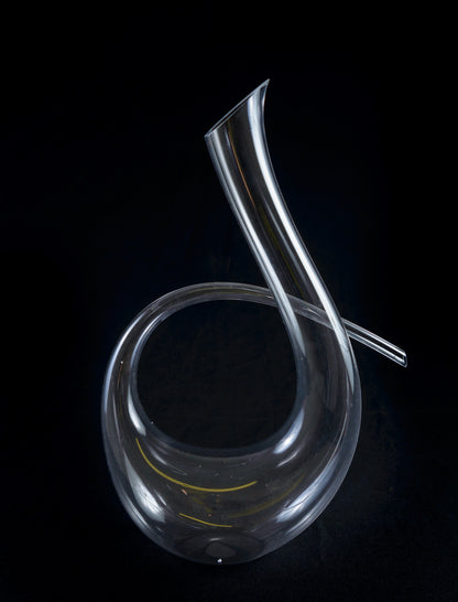 Clear Twisted Wine Decanter
