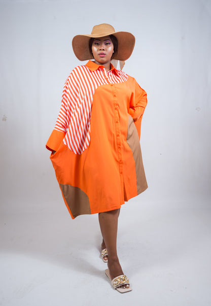 Ladies Kimono Shirt Dress