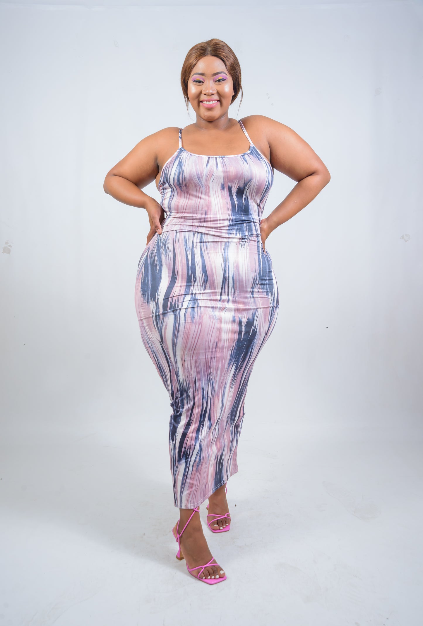 Bodycon Dress with Spaghetti Straps