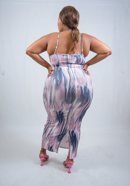 Bodycon Dress with Spaghetti Straps