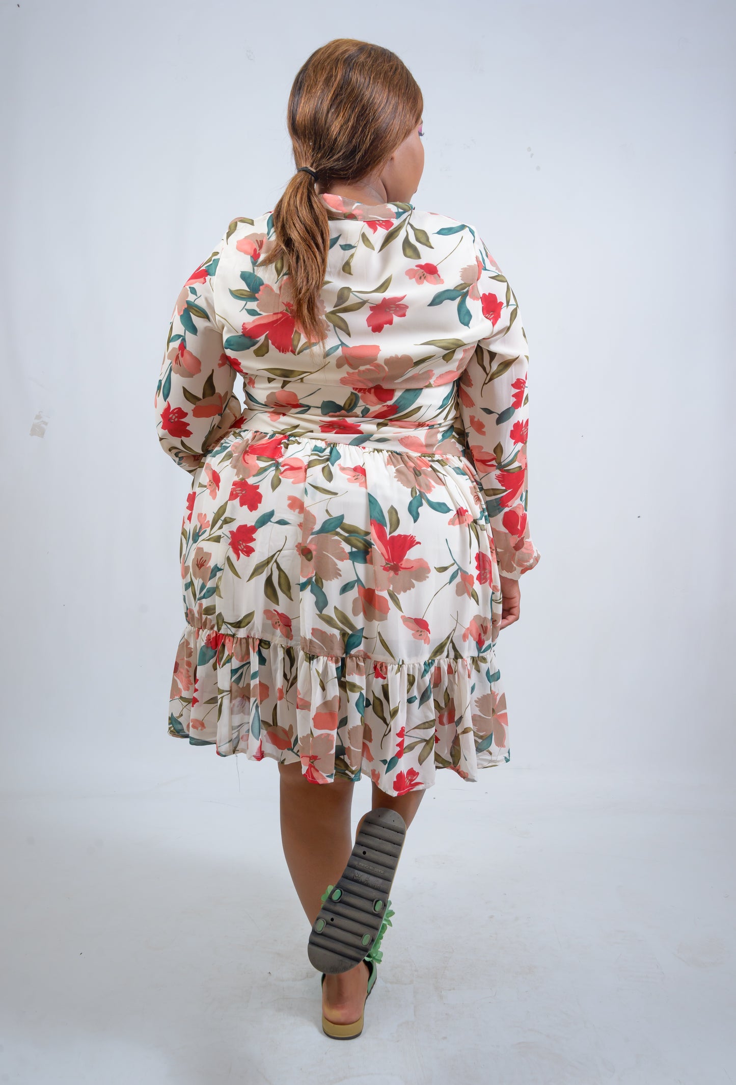 Ladies Trapeze Floral Dress