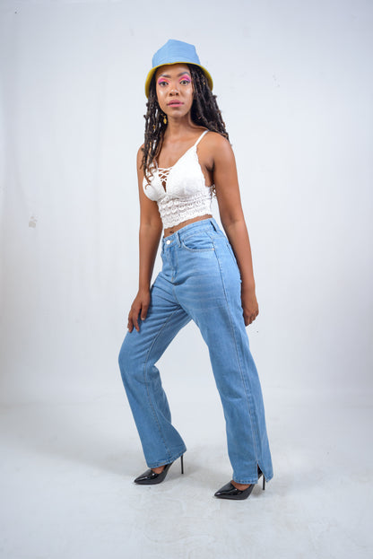 Straight Leg Jeans, Side slashes