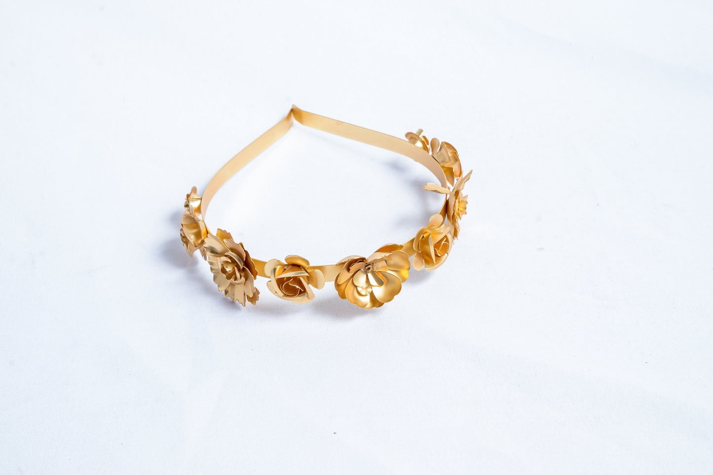 Flower Gold Headband