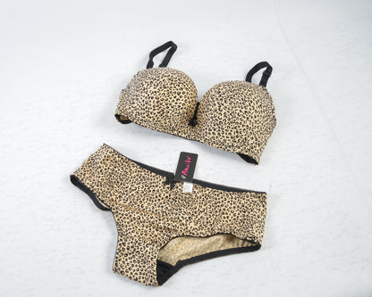 ANIMAL PRINTED BRA & PANTY
