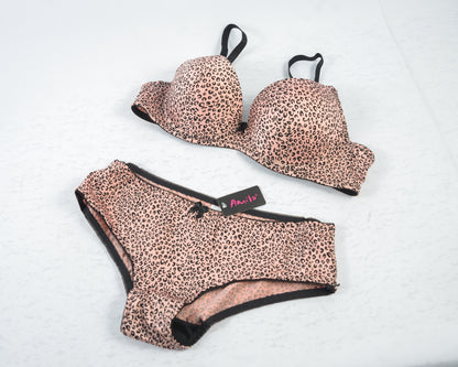 ANIMAL PRINTED BRA & PANTY