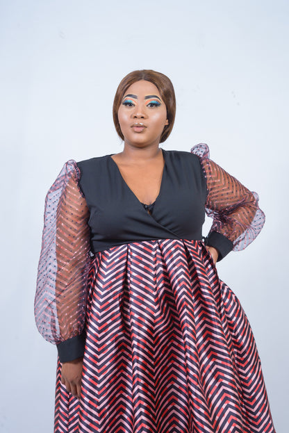 Fit & Flare Midi Dress